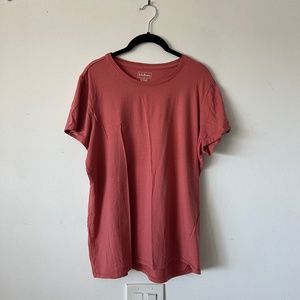 L.L. Bean Women's Pima Cotton Tee, Short-Sleeve Crewneck XL